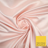 28 COLOURS Luxury Plain Smooth Dull Matt Duchess Bridal Satin Fabric Dress 58"