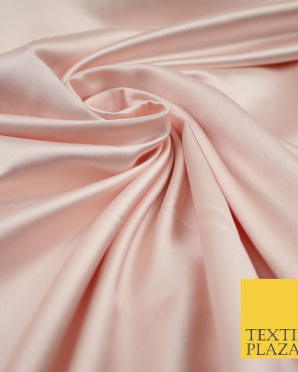 28 COLOURS Luxury Plain Smooth Dull Matt Duchess Bridal Satin Fabric Dress 58"