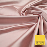 28 COLOURS Luxury Plain Smooth Dull Matt Duchess Bridal Satin Fabric Dress 58"