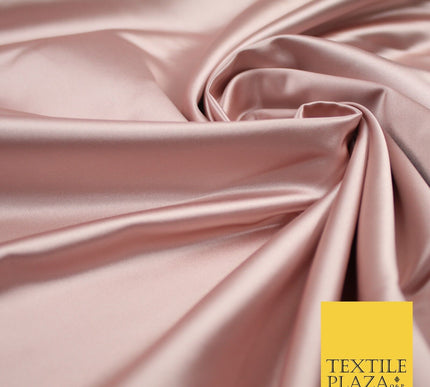 28 COLOURS Luxury Plain Smooth Dull Matt Duchess Bridal Satin Fabric Dress 58"
