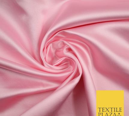 28 COLOURS Luxury Plain Smooth Dull Matt Duchess Bridal Satin Fabric Dress 58"