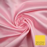 28 COLOURS Luxury Plain Smooth Dull Matt Duchess Bridal Satin Fabric Dress 58"