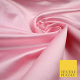 28 COLOURS Luxury Plain Smooth Dull Matt Duchess Bridal Satin Fabric Dress 58"