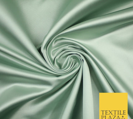 28 COLOURS Luxury Plain Smooth Dull Matt Duchess Bridal Satin Fabric Dress 58"