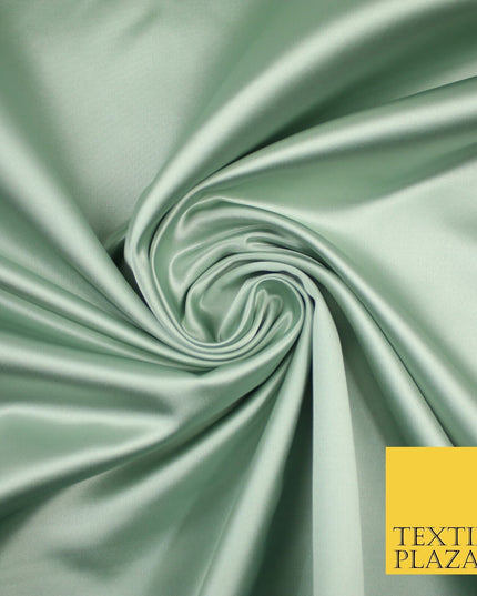 28 COLOURS Luxury Plain Smooth Dull Matt Duchess Bridal Satin Fabric Dress 58"