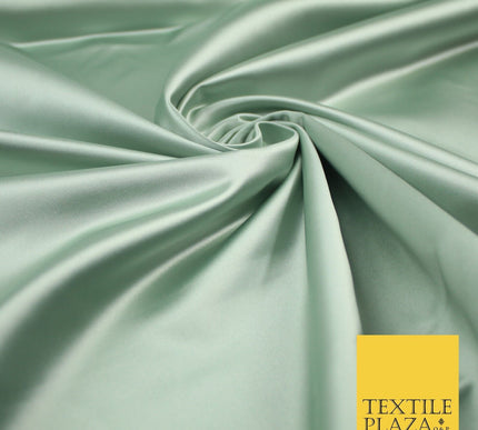 28 COLOURS Luxury Plain Smooth Dull Matt Duchess Bridal Satin Fabric Dress 58"