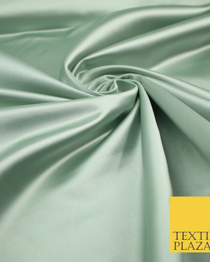 28 COLOURS Luxury Plain Smooth Dull Matt Duchess Bridal Satin Fabric Dress 58"