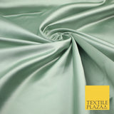 28 COLOURS Luxury Plain Smooth Dull Matt Duchess Bridal Satin Fabric Dress 58"