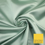 28 COLOURS Luxury Plain Smooth Dull Matt Duchess Bridal Satin Fabric Dress 58"