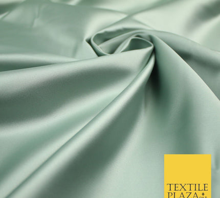 28 COLOURS Luxury Plain Smooth Dull Matt Duchess Bridal Satin Fabric Dress 58"