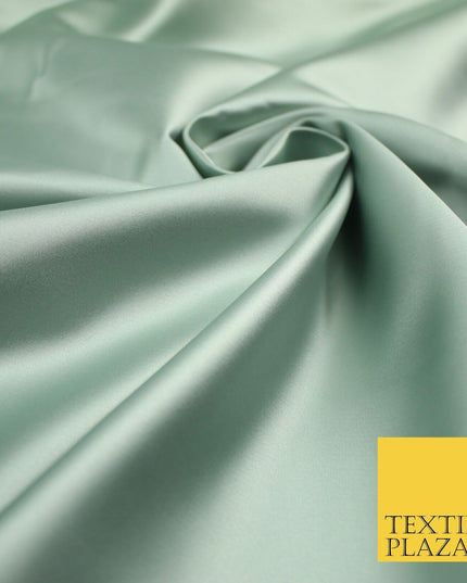 28 COLOURS Luxury Plain Smooth Dull Matt Duchess Bridal Satin Fabric Dress 58"
