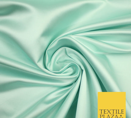 28 COLOURS Luxury Plain Smooth Dull Matt Duchess Bridal Satin Fabric Dress 58"