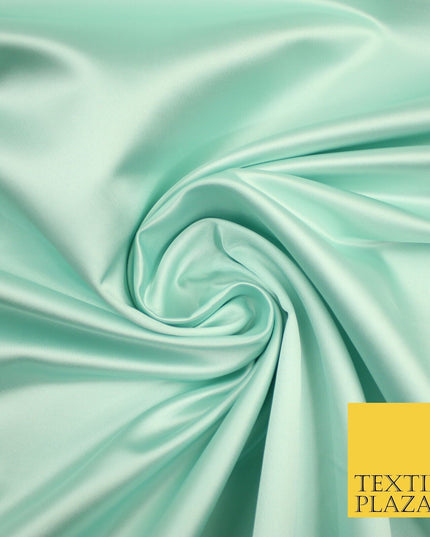 28 COLOURS Luxury Plain Smooth Dull Matt Duchess Bridal Satin Fabric Dress 58"