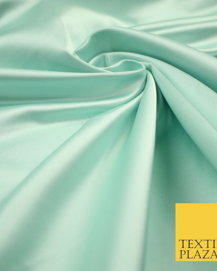 28 COLOURS Luxury Plain Smooth Dull Matt Duchess Bridal Satin Fabric Dress 58"