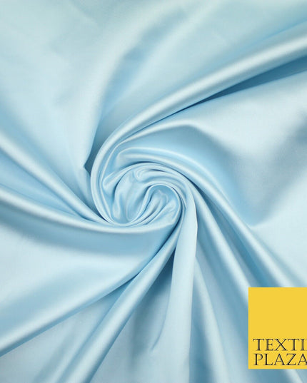 28 COLOURS Luxury Plain Smooth Dull Matt Duchess Bridal Satin Fabric Dress 58"