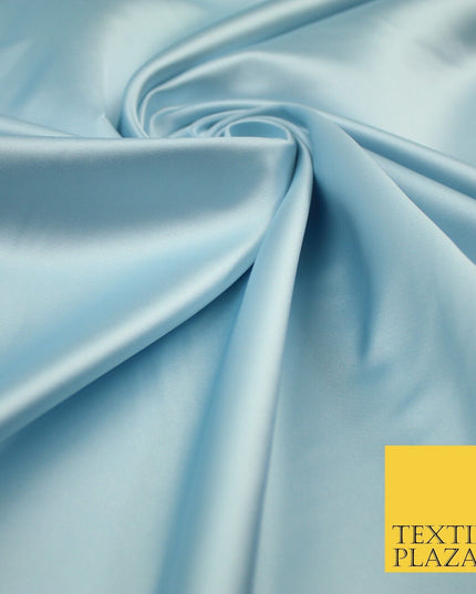 28 COLOURS Luxury Plain Smooth Dull Matt Duchess Bridal Satin Fabric Dress 58"