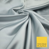 28 COLOURS Luxury Plain Smooth Dull Matt Duchess Bridal Satin Fabric Dress 58"