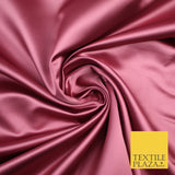 28 COLOURS Luxury Plain Smooth Dull Matt Duchess Bridal Satin Fabric Dress 58"
