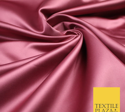 28 COLOURS Luxury Plain Smooth Dull Matt Duchess Bridal Satin Fabric Dress 58"