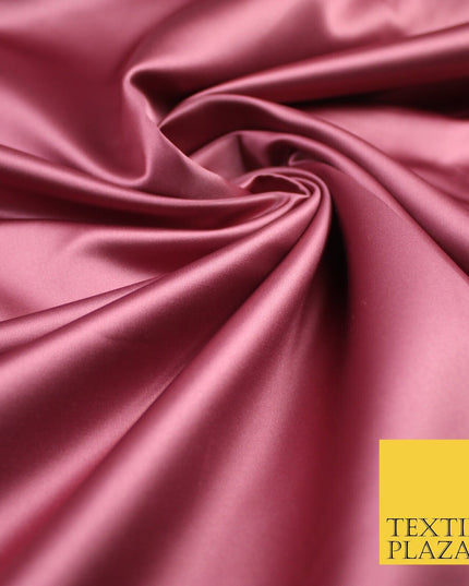 28 COLOURS Luxury Plain Smooth Dull Matt Duchess Bridal Satin Fabric Dress 58"