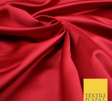 28 COLOURS Luxury Plain Smooth Dull Matt Duchess Bridal Satin Fabric Dress 58"