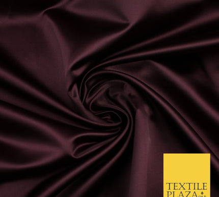 28 COLOURS Luxury Plain Smooth Dull Matt Duchess Bridal Satin Fabric Dress 58"