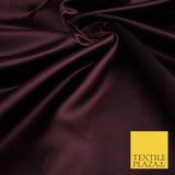 28 COLOURS Luxury Plain Smooth Dull Matt Duchess Bridal Satin Fabric Dress 58"