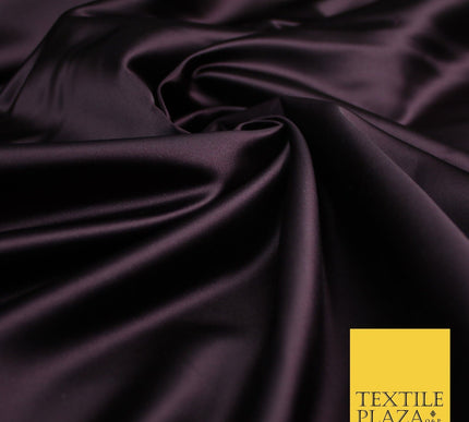 28 COLOURS Luxury Plain Smooth Dull Matt Duchess Bridal Satin Fabric Dress 58"