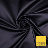 28 COLOURS Luxury Plain Smooth Dull Matt Duchess Bridal Satin Fabric Dress 58"