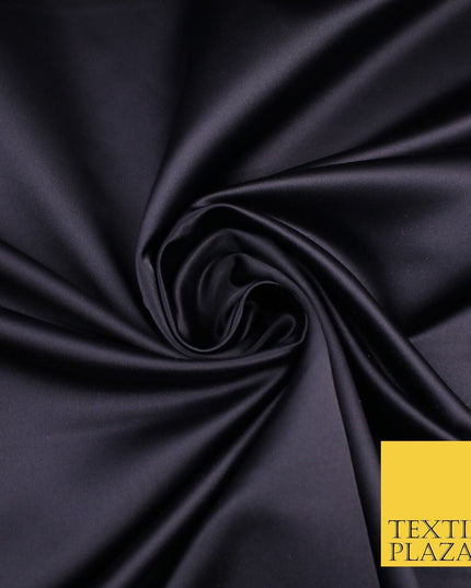 28 COLOURS Luxury Plain Smooth Dull Matt Duchess Bridal Satin Fabric Dress 58"