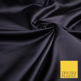 28 COLOURS Luxury Plain Smooth Dull Matt Duchess Bridal Satin Fabric Dress 58"