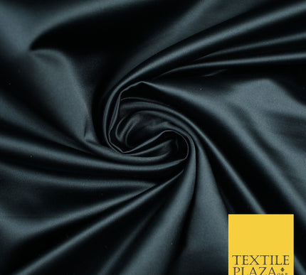 28 COLOURS Luxury Plain Smooth Dull Matt Duchess Bridal Satin Fabric Dress 58"