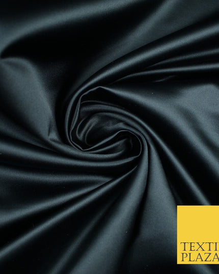 28 COLOURS Luxury Plain Smooth Dull Matt Duchess Bridal Satin Fabric Dress 58"