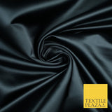 28 COLOURS Luxury Plain Smooth Dull Matt Duchess Bridal Satin Fabric Dress 58"