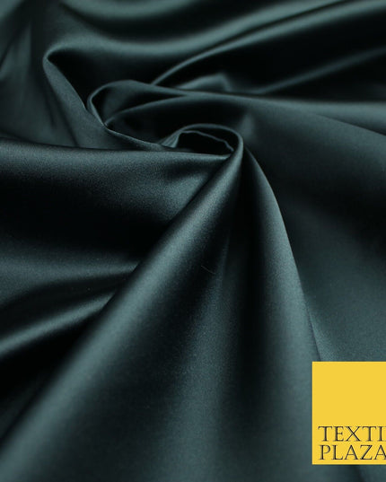 28 COLOURS Luxury Plain Smooth Dull Matt Duchess Bridal Satin Fabric Dress 58"