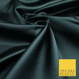 28 COLOURS Luxury Plain Smooth Dull Matt Duchess Bridal Satin Fabric Dress 58"