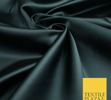 28 COLOURS Luxury Plain Smooth Dull Matt Duchess Bridal Satin Fabric Dress 58"