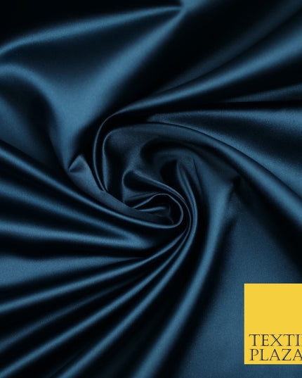 28 COLOURS Luxury Plain Smooth Dull Matt Duchess Bridal Satin Fabric Dress 58"