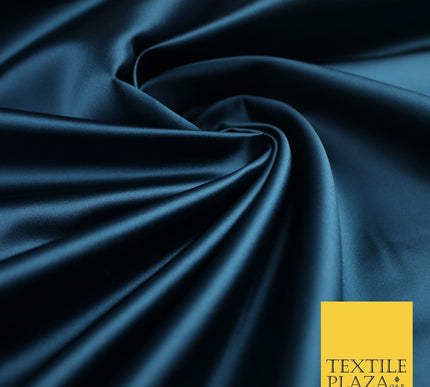 28 COLOURS Luxury Plain Smooth Dull Matt Duchess Bridal Satin Fabric Dress 58"