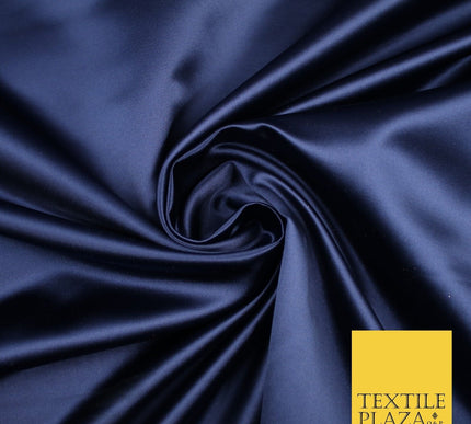28 COLOURS Luxury Plain Smooth Dull Matt Duchess Bridal Satin Fabric Dress 58"