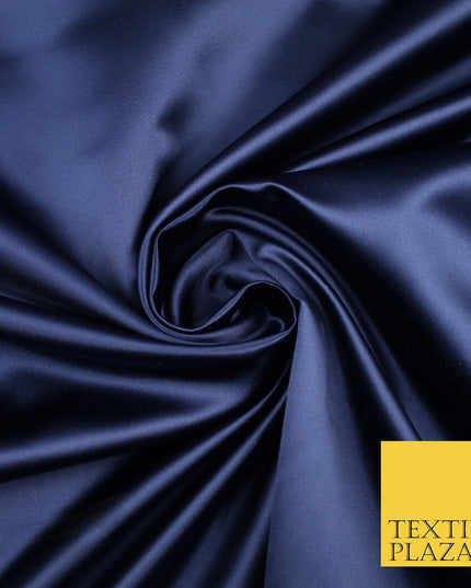 28 COLOURS Luxury Plain Smooth Dull Matt Duchess Bridal Satin Fabric Dress 58"