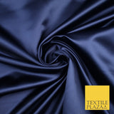 28 COLOURS Luxury Plain Smooth Dull Matt Duchess Bridal Satin Fabric Dress 58"