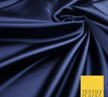 28 COLOURS Luxury Plain Smooth Dull Matt Duchess Bridal Satin Fabric Dress 58"