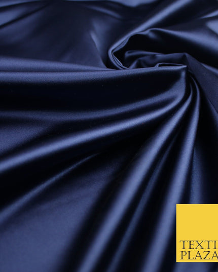 28 COLOURS Luxury Plain Smooth Dull Matt Duchess Bridal Satin Fabric Dress 58"