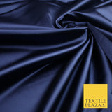 28 COLOURS Luxury Plain Smooth Dull Matt Duchess Bridal Satin Fabric Dress 58"