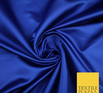 28 COLOURS Luxury Plain Smooth Dull Matt Duchess Bridal Satin Fabric Dress 58"