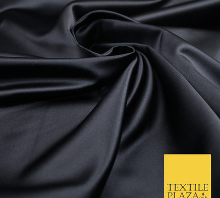 28 COLOURS Luxury Plain Smooth Dull Matt Duchess Bridal Satin Fabric Dress 58"