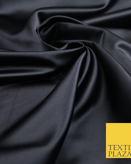 28 COLOURS Luxury Plain Smooth Dull Matt Duchess Bridal Satin Fabric Dress 58"