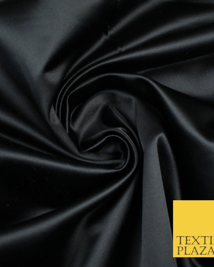 28 COLOURS Luxury Plain Smooth Dull Matt Duchess Bridal Satin Fabric Dress 58"