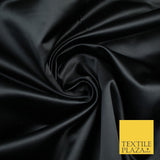 28 COLOURS Luxury Plain Smooth Dull Matt Duchess Bridal Satin Fabric Dress 58"